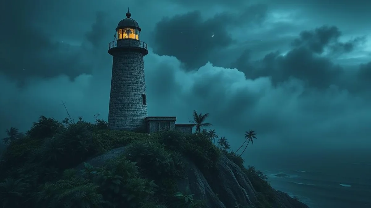 The lighthouse from Jeff VanderMeer's Annihilation, a key location in the novel's climax