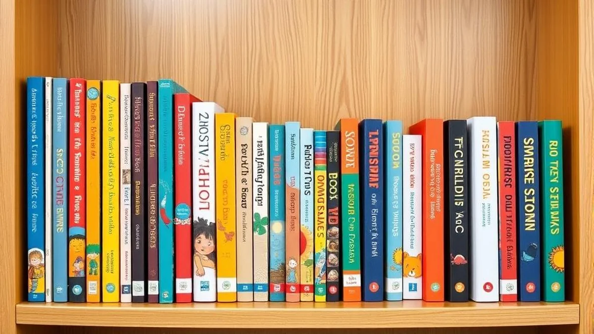 Children's books arranged by reading difficulty level matching Kumon levels A through J