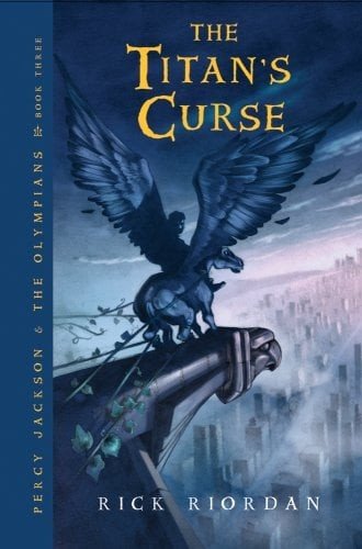 The Titan's Curse book cover, third in the Percy Jackson series at Lexile 690L