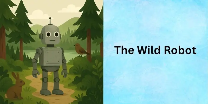 a wild robot in a jungle